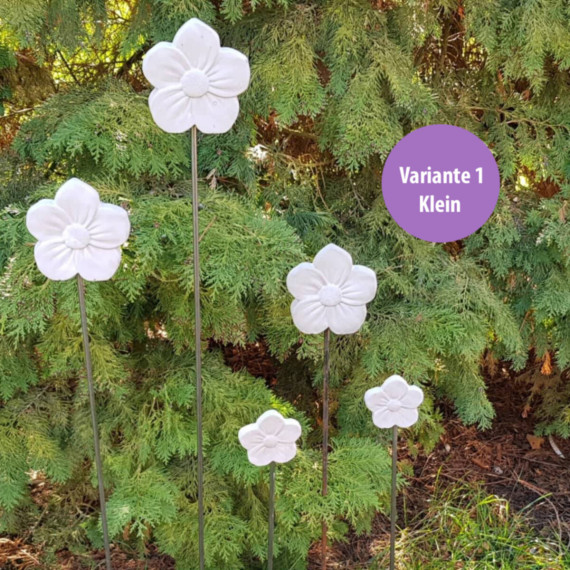 Silikon - Gießform - Blume auf Stange - Neue Version - Variante 1 -  Klein - vielfältig nutzbar