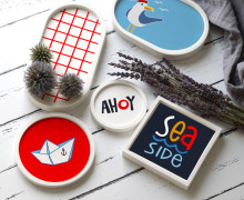 Outdoorstoff - Sea you soon - Inlays für Silikon - Probierset - Hamburger Liebe - abby and amy