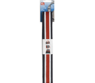1 Gurtband Für Taschen - 40mm - 3m - Prym - Blau/Weiß/Rot