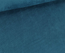 Feincord - leicht dehnbarer Babycord - Uni - 240g - Petrol