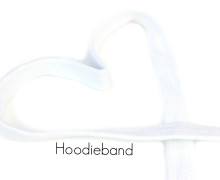 1m flache Kordel - Hoodieband - Kapuzenband - Weiß