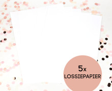 Lossiepapier - 5er Set - A4 - wasser- und reißfest - Siebdruckpapier