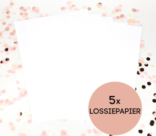 Lossiepapier - 5er Set - A4 - wasser- und reißfest - Siebdruckpapier