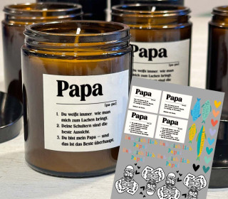 Rub-On Sticker - Papa - der Beste - Tante Henni Rub-Ons - vielfältig nutzbar