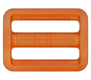 1 Leiterschnalle - Kunststoff - 25mm - Transparent - Orange