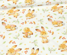 Jersey - Bio Qualität - Lovely little bunny - Bunny - Weiß - Abby and me