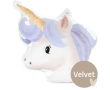 Kissenstoff - DIY - Formkissen-Set - Einhorn - Lila - Velvet - KnilchArt Design - abby and amy