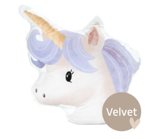 Kissenstoff - DIY - Formkissen-Set - Einhorn - Lila - Velvet - KnilchArt Design - abby and amy
