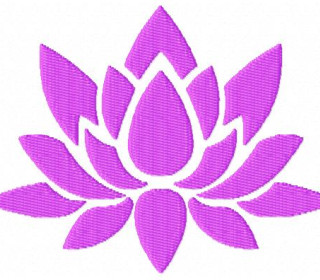 Stickdatei Lotus Lotusblume 10x10 Blume Yoga