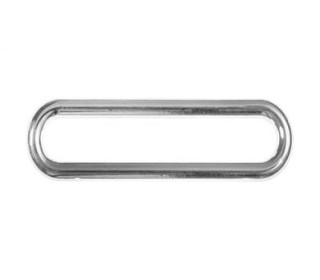 2 Ovalringe - 40mm - Veno - Silber