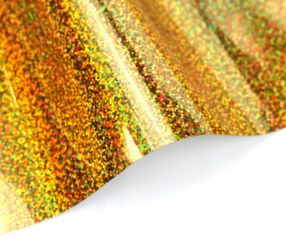 A4 Holographie Flex - Bügelfolie - Gold