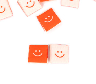 1 Label - Just Smile - Orange/Weiß