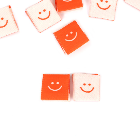 1 Label - Just Smile - Orange/Weiß