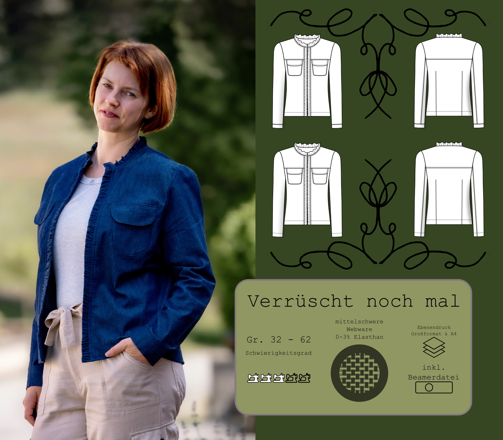 Jacke Verrüscht noch mal Gr. 32 - 62 für Damen