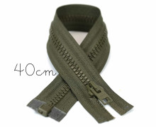 1x40cm Reißverschluss - Teilbar - Hochwertig - Opti - Oliv (0542)
