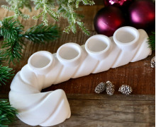 Silikon - Gießform - Kerzenhalter - Zuckerstange - für Stabkerzen - Adventsdeko - Weihnachtsdeko - vielfältig nutzbar