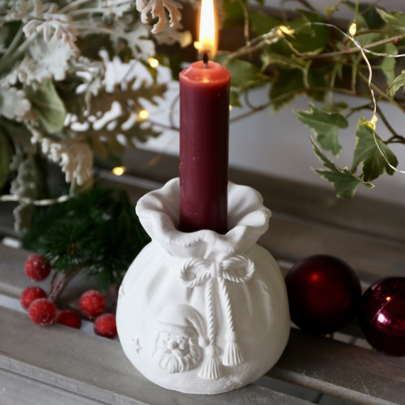 Silikon - Gießform - Geschenkbeutel - Kerzenhalter - Weihnachtsdeko - für Stabkerzen - vielfältig nutzbar