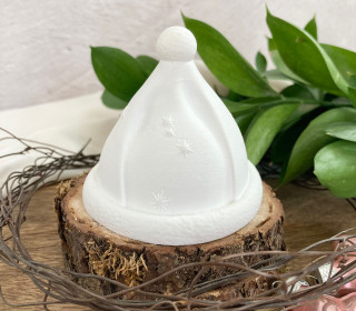 Silikon - Gießform - Wintermütze - mit kleinen Sternchen - vielfältig nutzbar