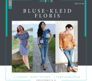 Ebook Bluse/ Kleid FLORIS 34-48