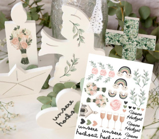 Rub-On Sticker - Motive für Multiform - Hochzeit - Tante Henni Rub-Ons - vielfältig nutzbar
