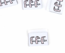 1 Label - BLA BLA BLA - Hand - Weiß - EMJO-DESIGN