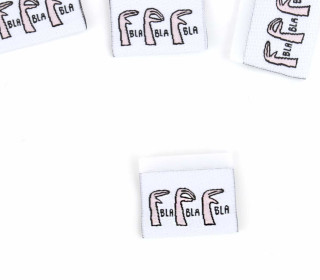 1 Label - BLA BLA BLA - Hand - Weiß - EMJO-DESIGN