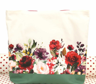 DIY-NÄHSET - Motivbeutel - Shopper - Beautiful Roses - abby and me