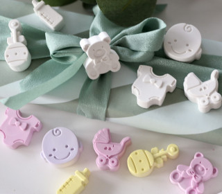 Silikon - Gießform - Matte - Geburt - Baby - Multiform - für 29 Stück - vielfältig nutzbar