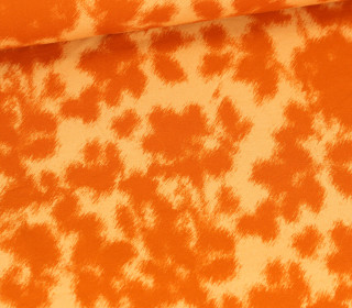 Leichter Sommersweat - French Terry - Camouflage Design - Blassgelb/Orange