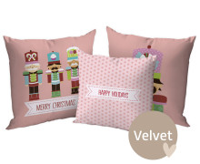 Kissenstoff - DIY - Kissen-Set - Nutcrackers - Happy Holidays - Velvet - abby and amy