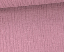 Bio Musselin Lotta - Muslin - Uni - Organic Cotton - Double Gauze - Altrosa