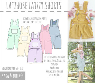 SCHNITTMUSTER EBOOK LATZHOSE LATZZY.SHORTS