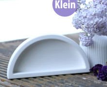 Silikon - Gießform - Dekoteller - Tablett - Halbiert - Rand - Klein - vielfältig nutzbar