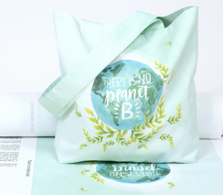 DIY-NÄHSET - Motivbeutel - Shopper - There Is No Planet B - abby and me