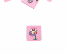 1 Label - Blume - Rosa - Katzengold Design