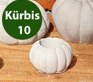 Silikon - Gießform - Kleiner Kürbis - Dekokürbis - Kürbis 10 - vielfältig nutzbar