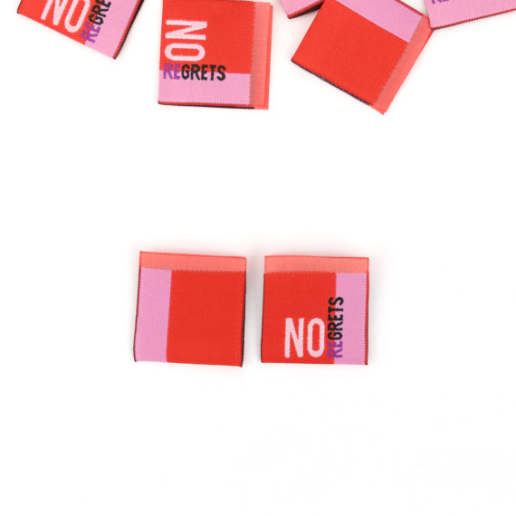 1 Label - NO REGRETS - Rot/Rosa - Anlukaa