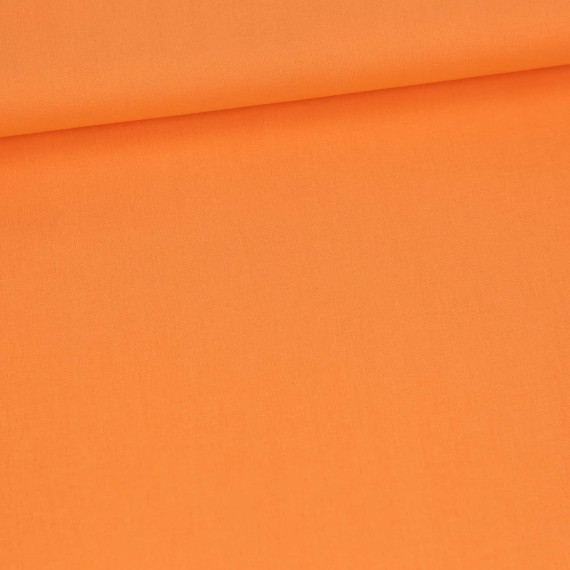Bio Baumwolle - Webware - Popelin - Uni - Orange