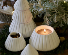 2.WAHL - Silikon - Gießform - Tannenbaum - 3 teilig - zum Stapeln - Kerzengefäß - toll für Kerzenwachs - mit Streifen - vielfältig nutzbar