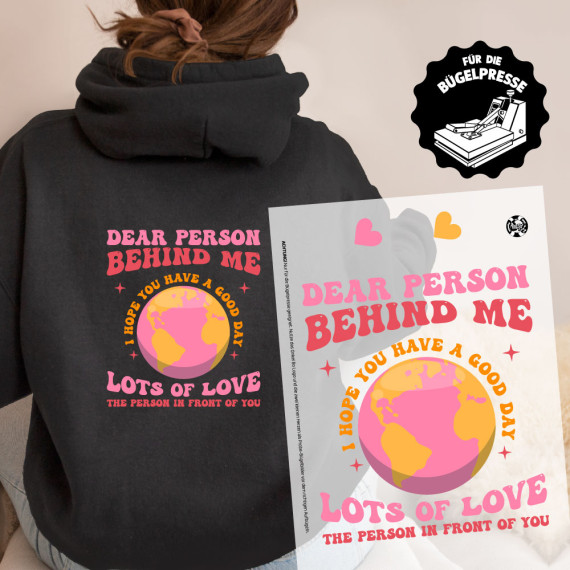 Onkel Bo's Bügelbilder - DIN A4 - Lots of Love - Weltkugel