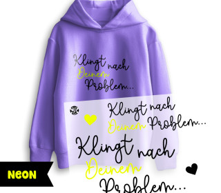 Onkel Bo's Neon Bügelbilder - DIN A4 - Klingt nach Deinem Problem