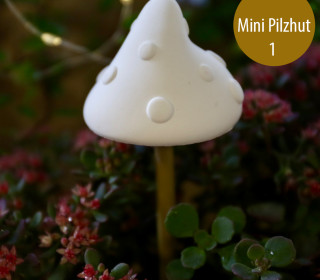 Silikon - Gießform - Pilzhüte - für Stöcker/Stäbe - Herbst - Mini Pilzhut 1 -  vielfältig nutzbar