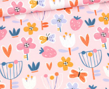 Jersey - Osterüberraschung - Blumenwiese - Rosa - Bio-Qualität - abby and me