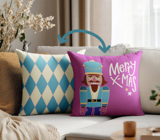 Genähtes Kissen inkl. Inlet - Nutcracker - Merry X-Mas - Hamburger Liebe - Mein Hanseherz