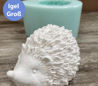 Silikon - Gießform - Igel - Dekoigel - Igel Groß - vielfältig nutzbar