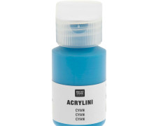 Acrylfarbe - Acrylini - 22ml - Matt - Geruchsarm - Rico Design - Cyan