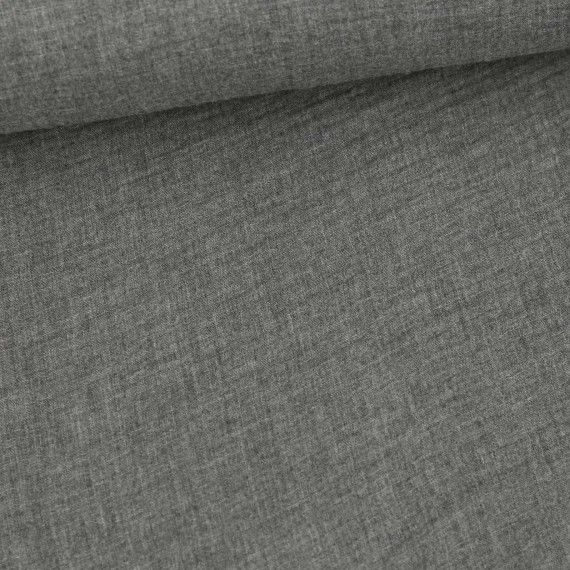 Musselin - Muslin - Double Gauze - Meliert - Uni - Grau