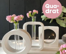 Silikon - Gießform - Reagenzglashalter - Vase / Kerzenhalter - Quadrat - 2 in 1 - vielfältig nutzbar