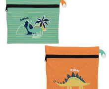 DIY-Nähset - 2 Wetbags - Softshell  - Dinosaurier