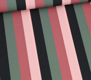 Badelycra - Mossy Rose Stripes - Altrosé/Lichtgrün - abby and amy